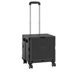 Тележка складная пластиковая для покупок и багажа (арт. 25-5085870)