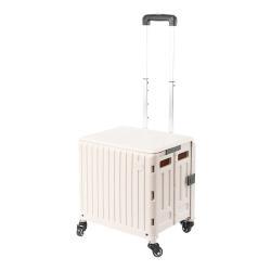 Тележка складная пластиковая для покупок и багажа (арт. 25-5085872)