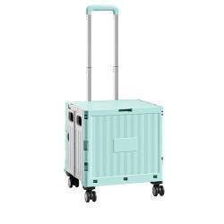 Тележка складная пластиковая для покупок и багажа (арт. 25-5085891)