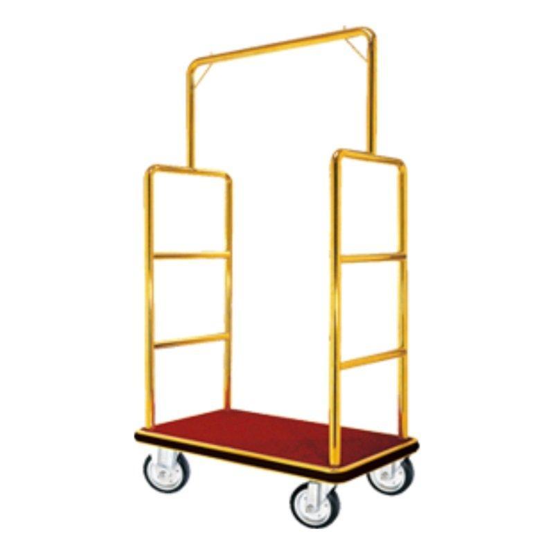 Тележка для багажа складная винтажная золотая отельная (арт. 25-5085895)