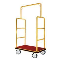 Тележка для багажа складная винтажная золотая отельная (арт. 25-5085895)