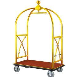 Тележка для багажа складная винтажная золотая отельная (арт. 25-5085895)