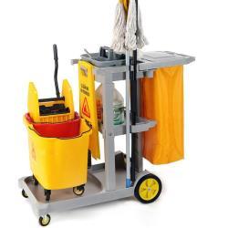 Тележка уборочная для гостиниц с полками и держателями (арт. 25-5085931)