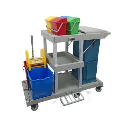 Тележка уборочная для гостиниц с полками и держателями (арт. 25-5085931)