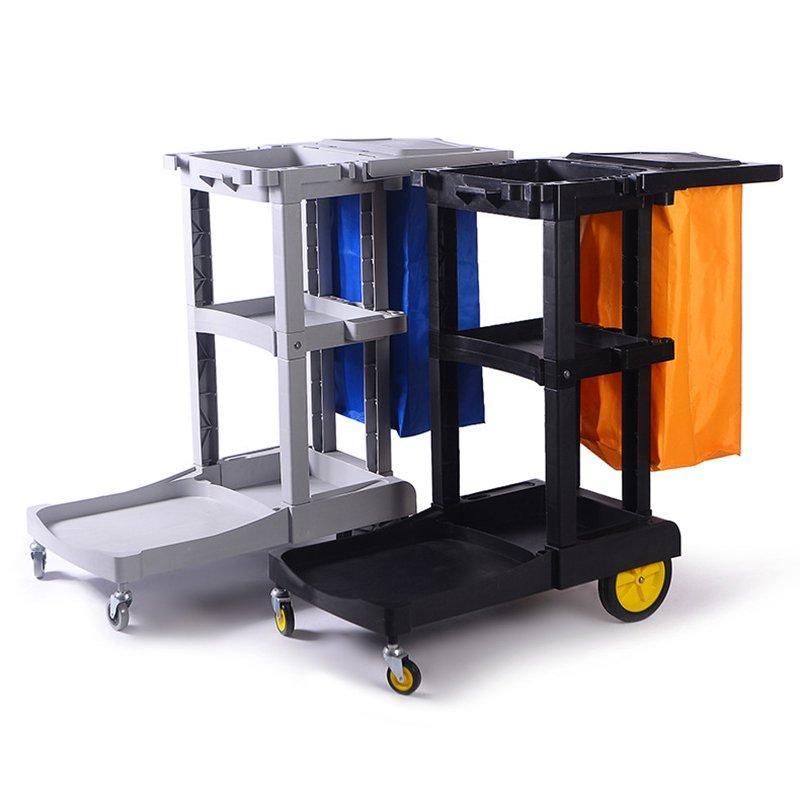 Тележка для уборки гостиничная с отделениями и полками (арт. 25-5085935)