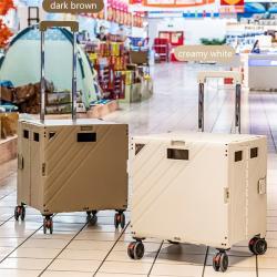 Тележка пластиковая складная 6-колесная мини новая модель (арт. 25-5085966)