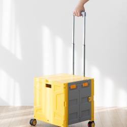 Корзина складная пластиковая экологичная 2-в-1 для покупок (арт. 25-5086003)