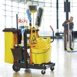 Тележка уборочная складная пластиковая для отелей и ресторанов (арт. 25-5086027)