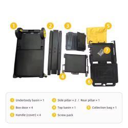 Тележка уборочная складная пластиковая многофункциональная (арт. 25-5086028)