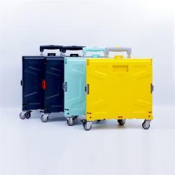 Тележка складная пластиковая 6-колесная мини портативная (арт. 25-5086037)