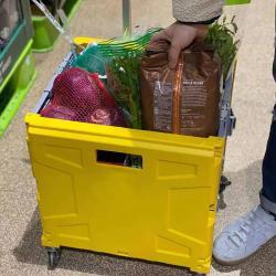 Тележка складная пластиковая 6-колесная мини портативная (арт. 25-5086037)