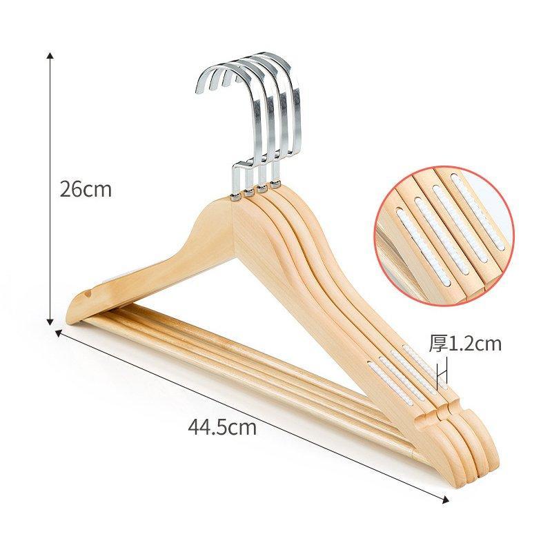 Вешалка деревянная круглая натурально-коричневая для одежды (арт. 25-5086048)