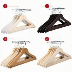 Вешалка деревянная круглая натурально-коричневая для одежды (арт. 25-5086048)