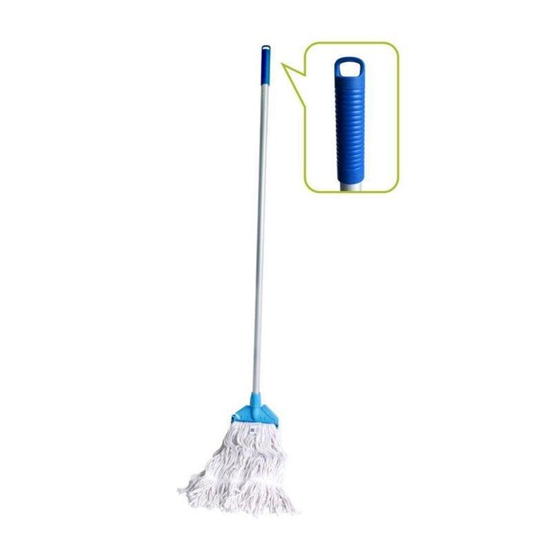 Швабра с деревянной ручкой и хлопковой насадкой из микрофибры (арт. 25-5086065)