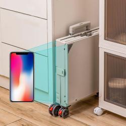 Тележка складная пластиковая с колесами для покупок (арт. 25-5086066)