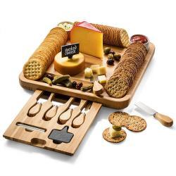 Сервировочная доска из акации с выдвижным ящиком (арт. 25-5086106)