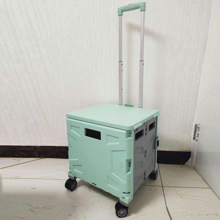 Тележка для покупок складная пластиковая универсальная (арт. 25-5086109)