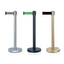 Барьер стальной с выдвижной лентой для контроля толпы (арт. 25-5086166)