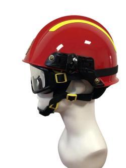 Шлем защитный пластиковый с козырьком и защитой шеи (арт. 25-5086537)