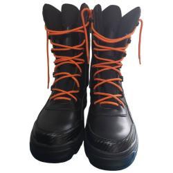 Ботинки пожарные кожаные черные высококачественные (арт. 25-5086657)