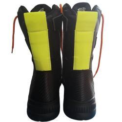 Ботинки пожарные кожаные черные высококачественные (арт. 25-5086657)