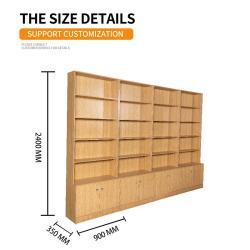 Стеллаж деревянный с шкафом для магазина (арт. 25-19080014)