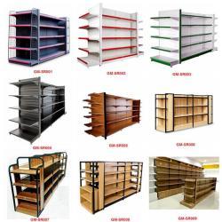 Стеллажи для супермаркета деревянные с металлическим каркасом (арт. 25-19080017)