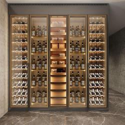 Настенный винный стеллаж с LED и охлаждением (арт. 25-19080027)