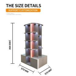 Барный шкаф для гостиной из дерева с витриной и хранилищем (арт. 25-19080038)
