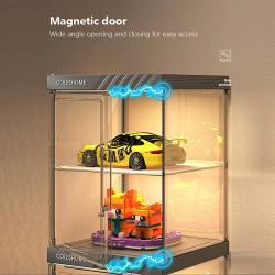 Полка для фигурок аниме пылезащитная стеклянная акриловая (арт. 25-19080071)