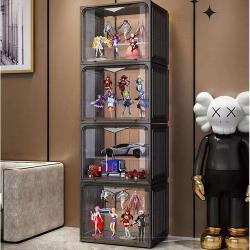 Шкаф-витрина для игрушек прозрачный с украшениями (арт. 25-19080074)