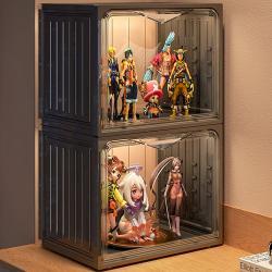 Шкаф-витрина для игрушек прозрачный с украшениями (арт. 25-19080074)