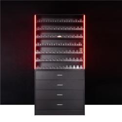 Шкаф-витрина для табака с раздвижными стеклянными дверями и лайтбоксом (арт. 25-19080092)