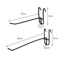Крючок для аксессуаров металлический настенный для витрины (арт. 25-19080097)