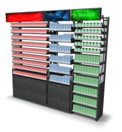 Стойка для табачной продукции с полками и дисплеем (арт. 25-19080116)