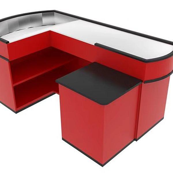 Стойка кассира современная для магазинов высокого качества (арт. 25-19080128)