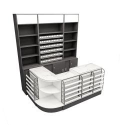 Кассовый прилавок для супермаркета с отделом косметики и сигарет (арт. 25-19080133)