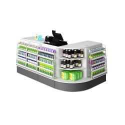 Кассовый стол из стали и дерева для супермаркета (арт. 25-19080136)