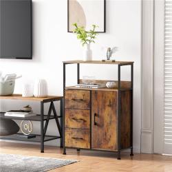 Шкаф для хранения с 3 ящиками и дверью, 2 полки (арт. 25-19080174)