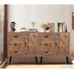 Шкаф для хранения с дверцей и полками 3 ящика (арт. 25-19080175)