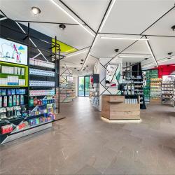 Стойка для аптеки с полками и витриной на заказ (арт. 25-19080186)