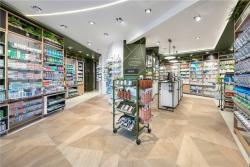 Мебель для аптеки современная с полками и стеклянной витриной (арт. 25-19080188)