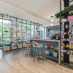 Современная высококлассная стойка для медицинского магазина (арт. 25-19080190)