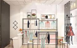 Стойка для одежды женская из дерева для интерьера магазина (арт. 25-19080201)