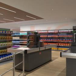 Полочные стеллажи для супермаркета, настенные, высокое качество (арт. 25-19080214)