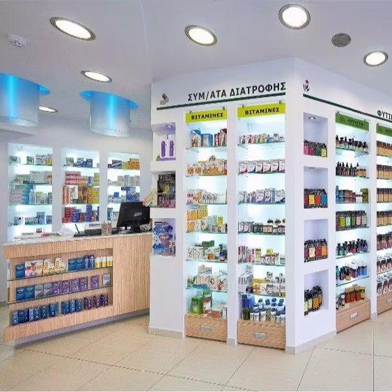 Мебель для аптеки современная с витринами (арт. 25-19080215)