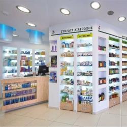 Мебель для аптеки современная с витринами (арт. 25-19080215)