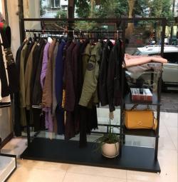 Стойка для детской одежды с полками черная металлическая (арт. 25-19080218)