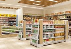 Стеллажи для супермаркета деревянные с подвесами (арт. 25-19080237)