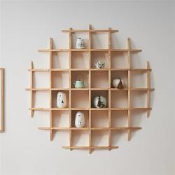 Полка настенная деревянная геометрическая сфера (арт. 25-19080264)
